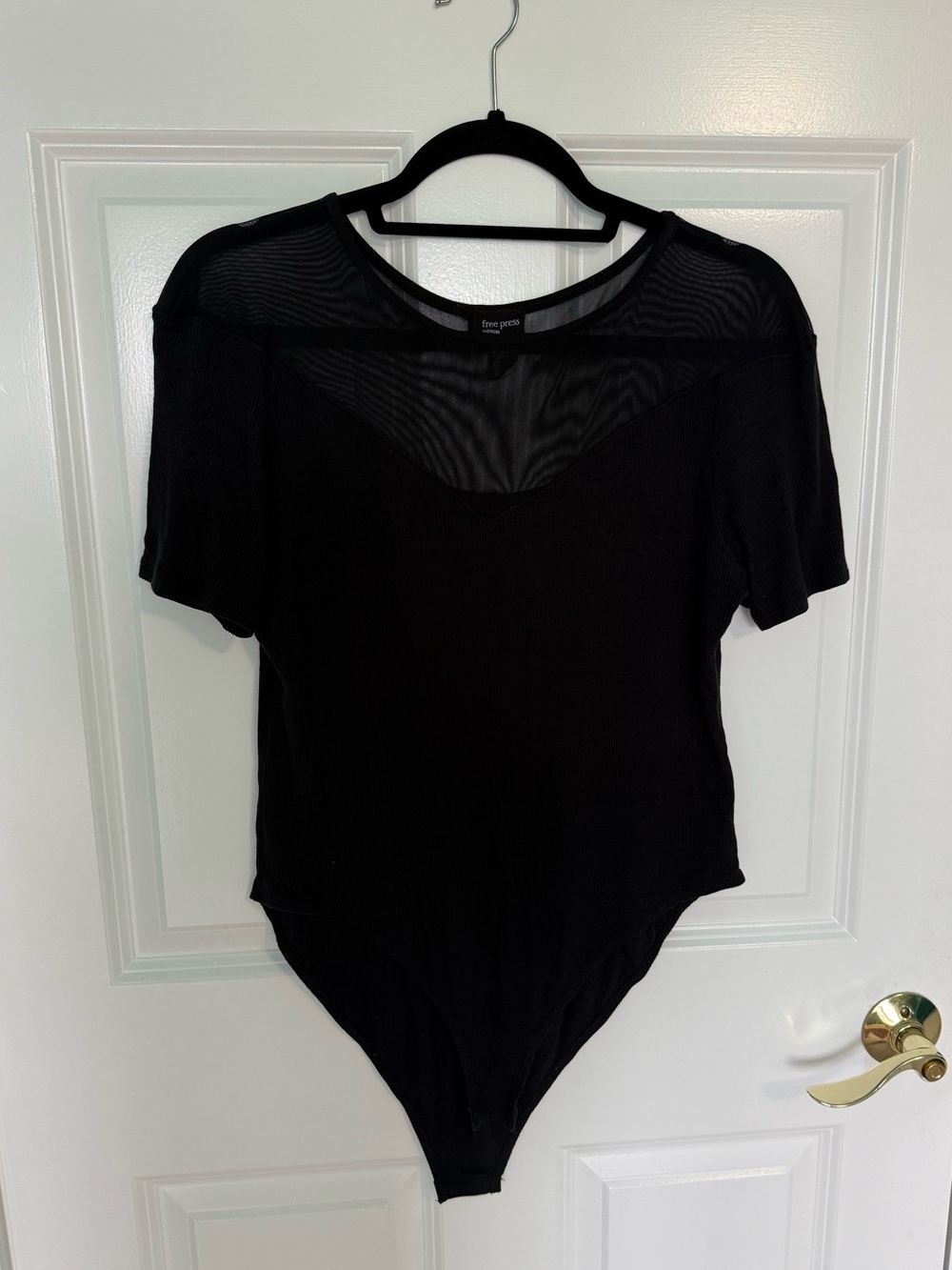 Free Press Mesh V-Neck Bodysuit
